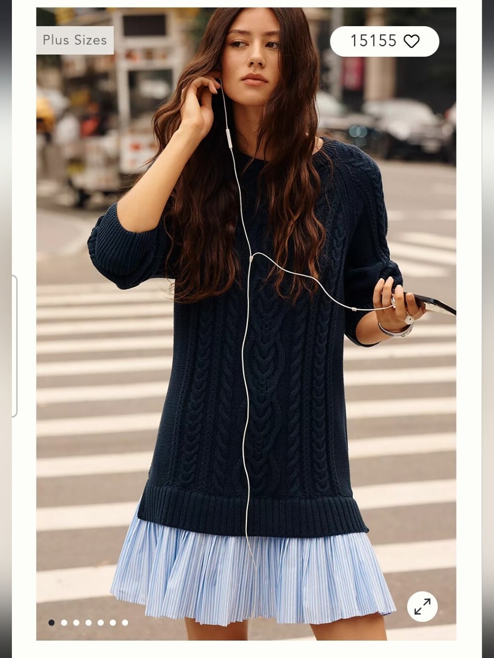 Delphine Sweater Twofer Mini Dress
